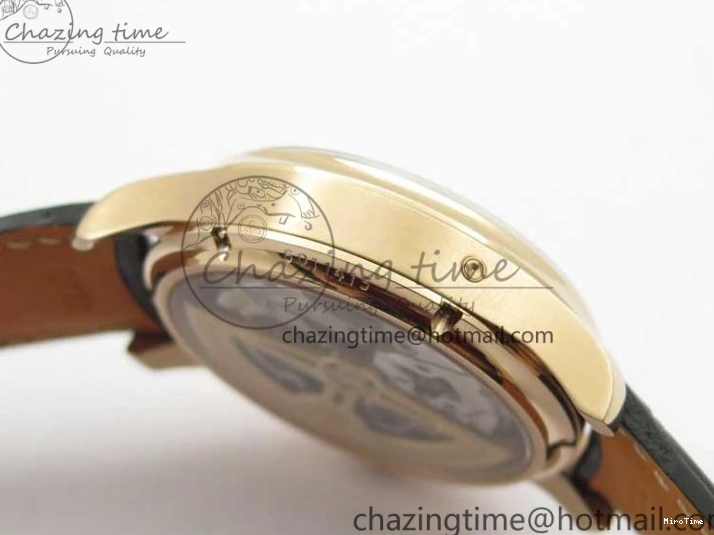 MIROTIME 0304 Premium Portugieser Perpetual Calendar IW503302 RG V9F 1:1 Best Edition Blue Dial on Black Leather Strap A 7098